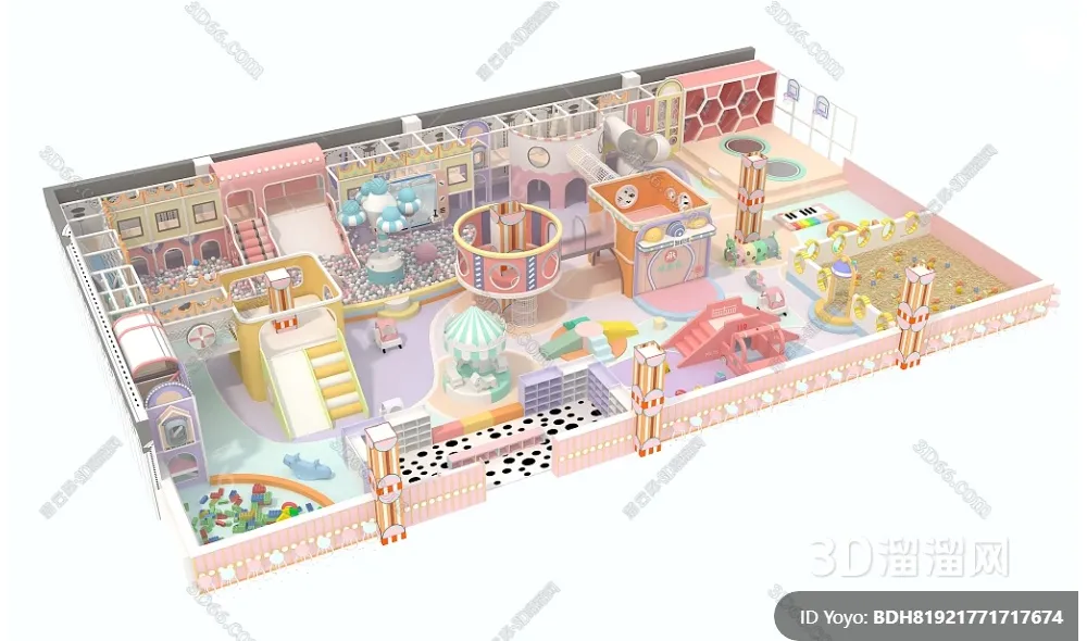 Amusement Park for Kid – 3D Model – 084