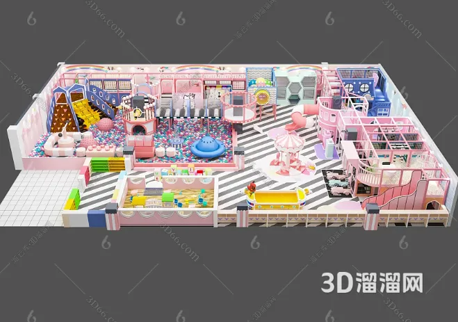 Amusement Park for Kid – 3D Model – 087