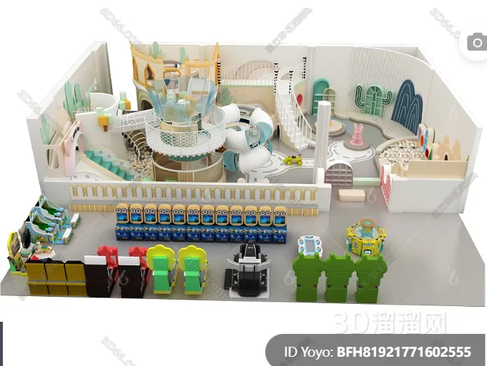 Amusement Park for Kid – 3D Model – 100