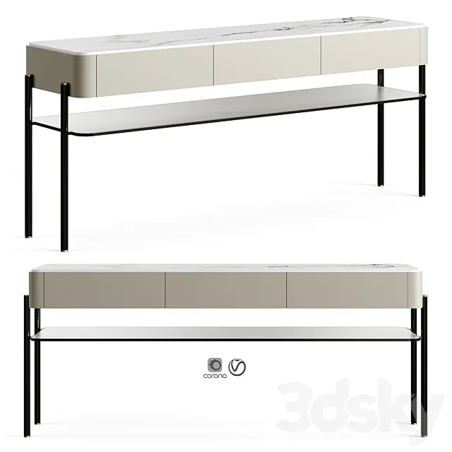 Ana Roque AMAN Console Table 3DS Max Model