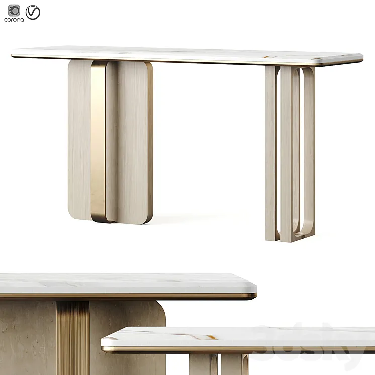 Ana Roque BLOCK Console Table 3DS Max