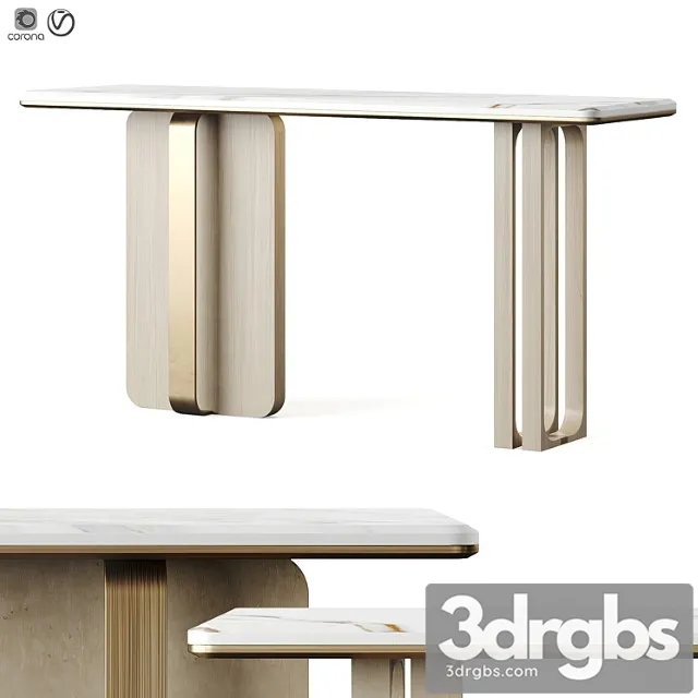 Ana roque block console table