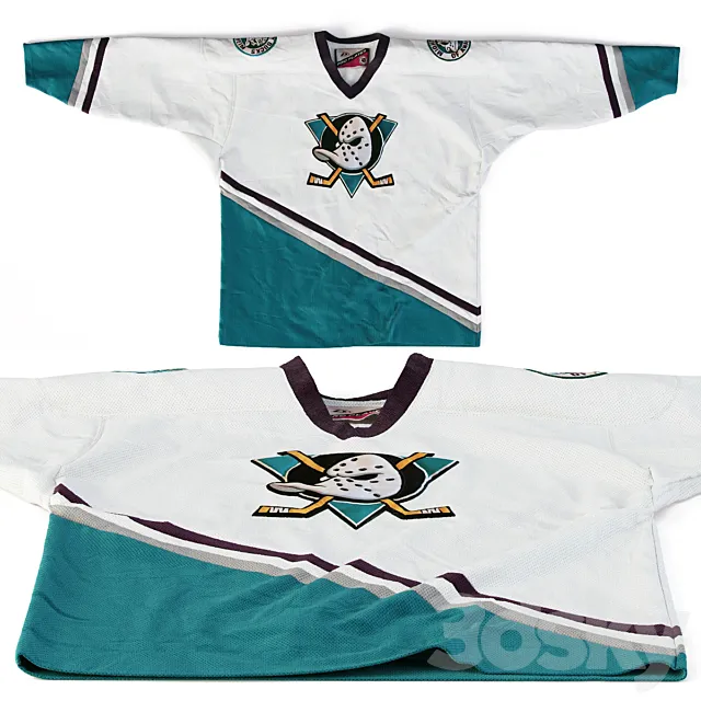 Anaheim Mighty Ducks Pro Player Jersey 3ds Max