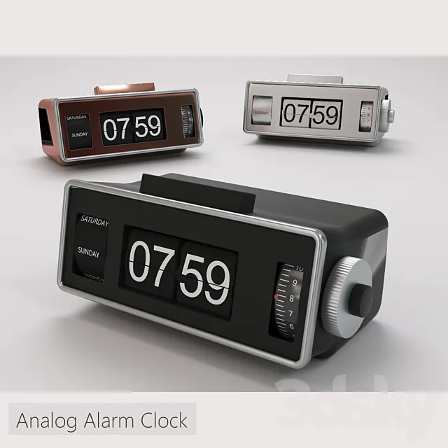 Analog Alarmclock 3DSMax File