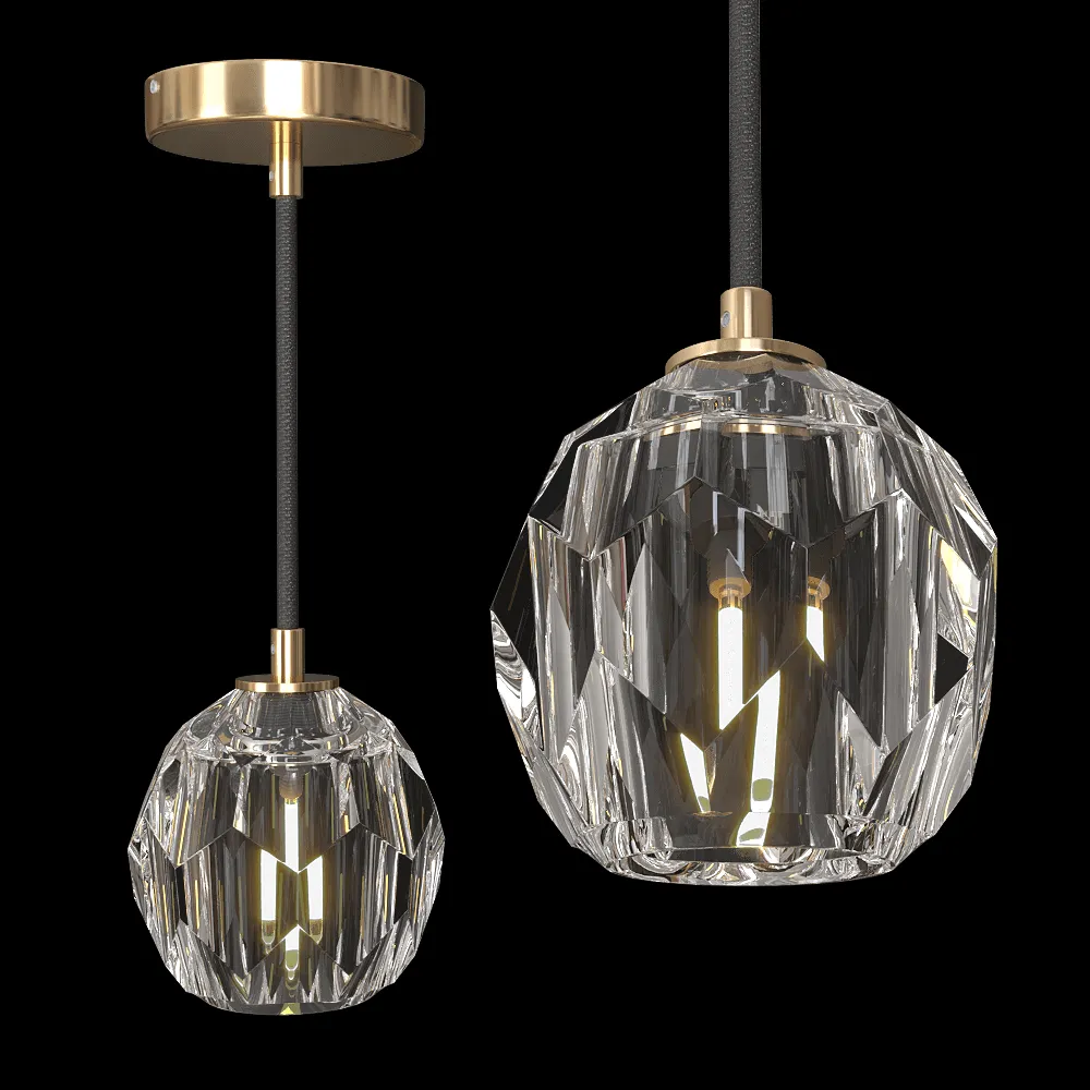 ANCARD – Pendant lamp BOULE DE CRISTAL 3ds Max