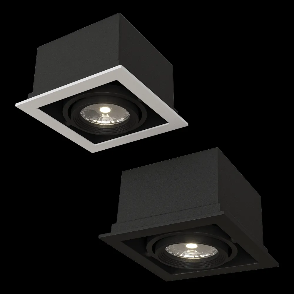 ANCARD – Recessed luminaire MR16 for GU10 lamp 3ds Max