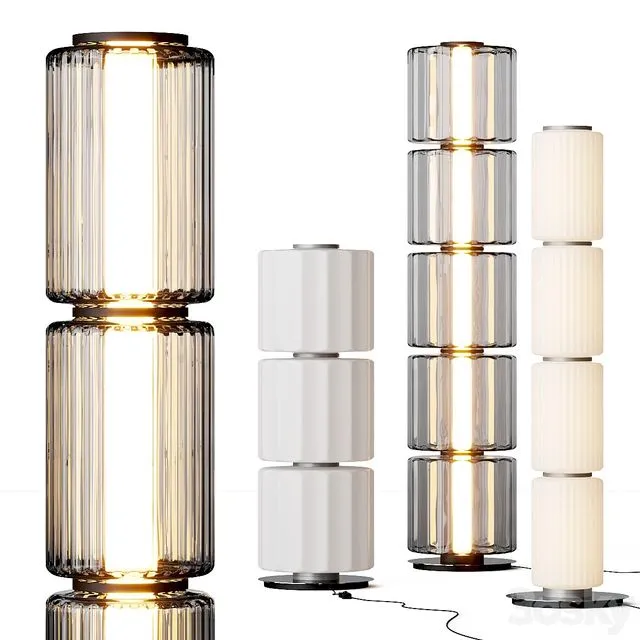 And Column Floor Lamps 3dsMax Model