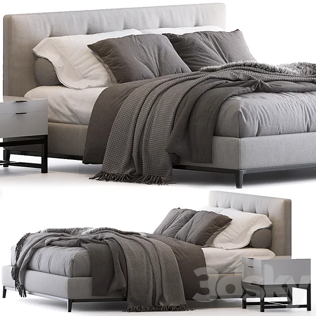 Andersen bed by Minotti 3ds Max