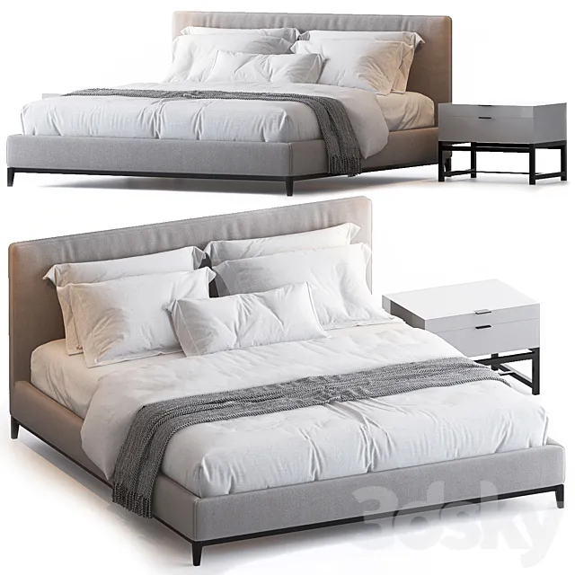 ANDERSEN BED BY MINOTTI 3DS Max Model