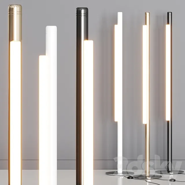 ANDlight Pipeline 125 Floor Lamps 3DS Max Model