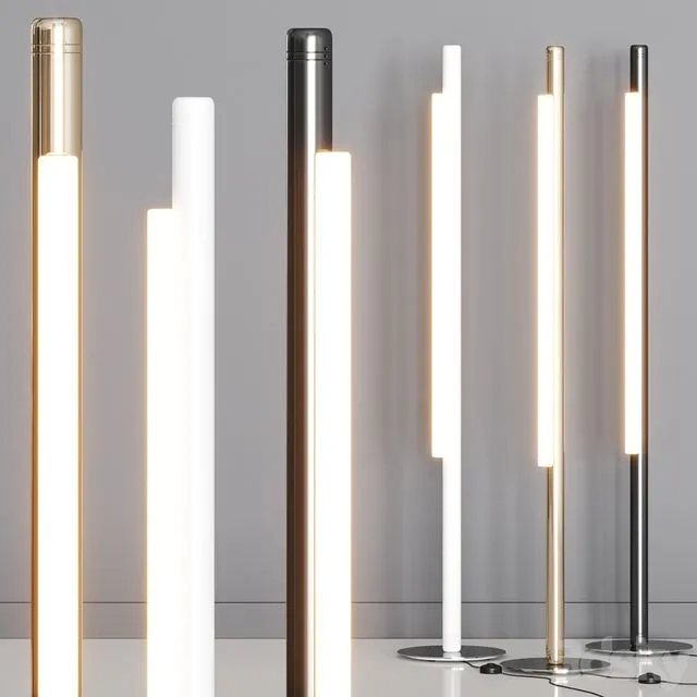 ANDlight Pipeline 125 Floor Lamps 3dsMax Model