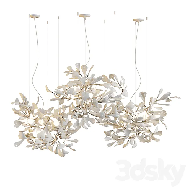 Andreea Braescu Chandelier GINKGO C _ 117 3ds Max