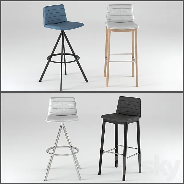 Andreu World Flex Stool 3ds Max