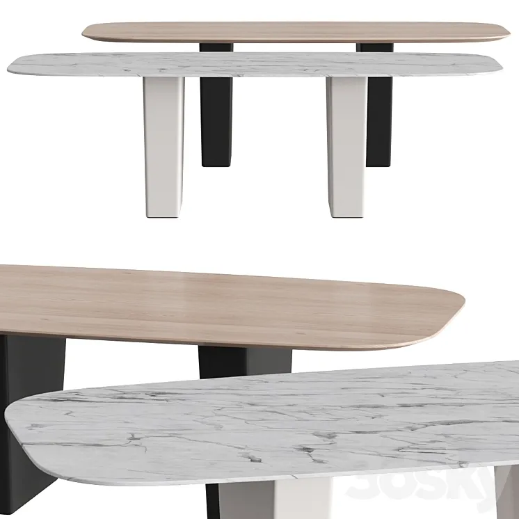 Andreu World Status Me Dining Tables 3DS Max