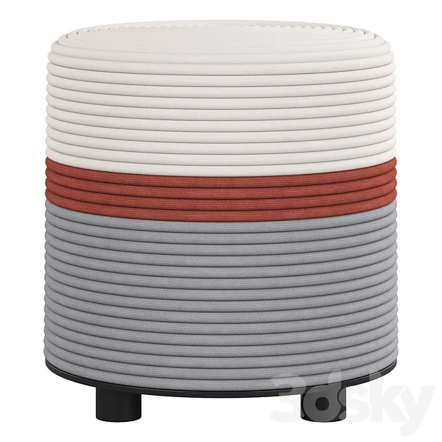 Andrin pouffe 3ds Max