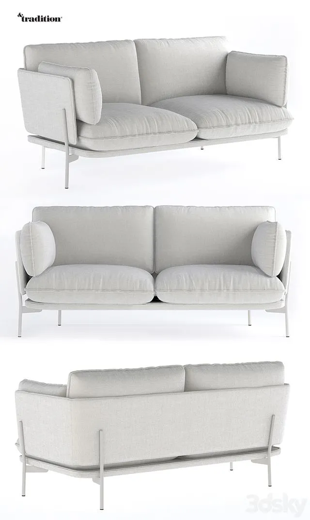 Andtradition cloud 2 Seater sofa 3dsMax Model