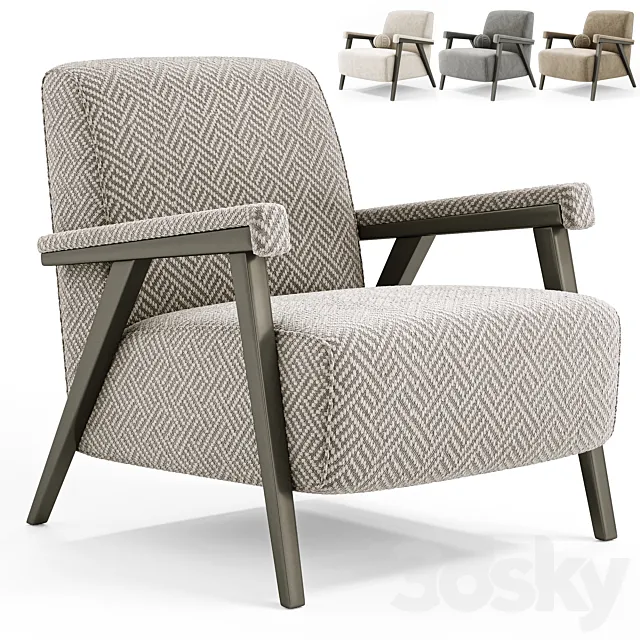 Andy armchair by Dantone Home 3DS Max Model