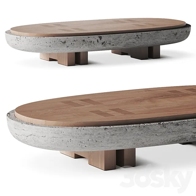 Andy Kerstens Rift Stone Coffee Table 3DSMax File