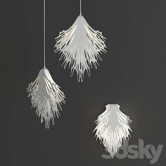 Anemone lamp 3ds Max
