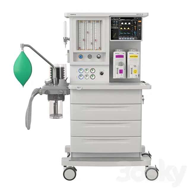 Anesthesia-respiratory apparatus WATO EX35 3ds Max