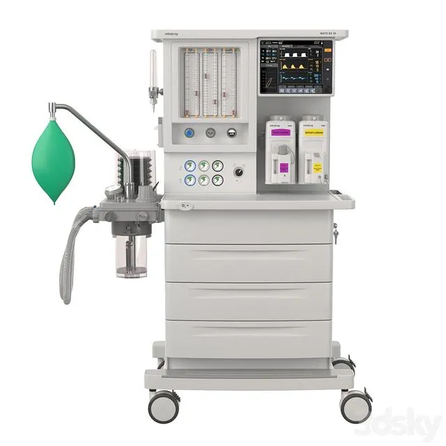 Anesthesia-respiratory apparatus WATO EX35 3dsMax Model