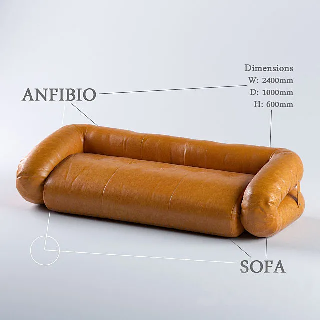 Anfibio Sofa 3DS Max Model