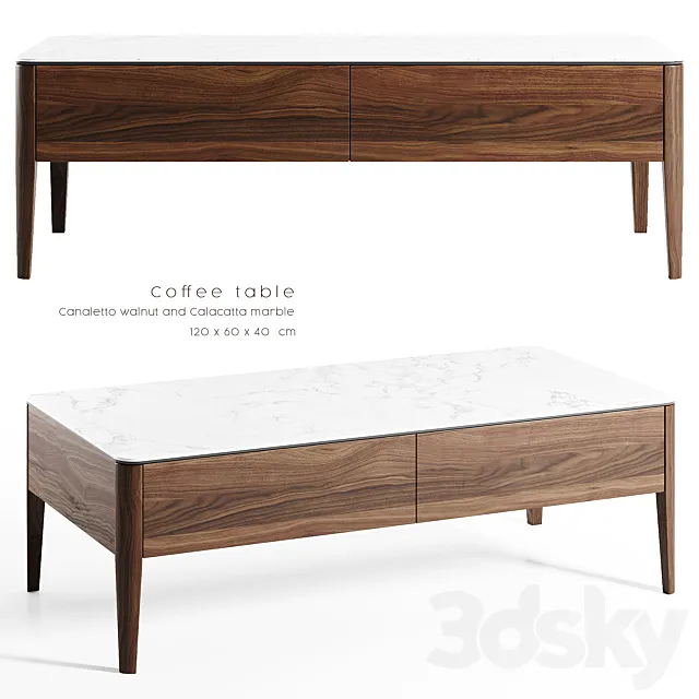 Angel Cerda – Coffee table 315-A3 3ds Max