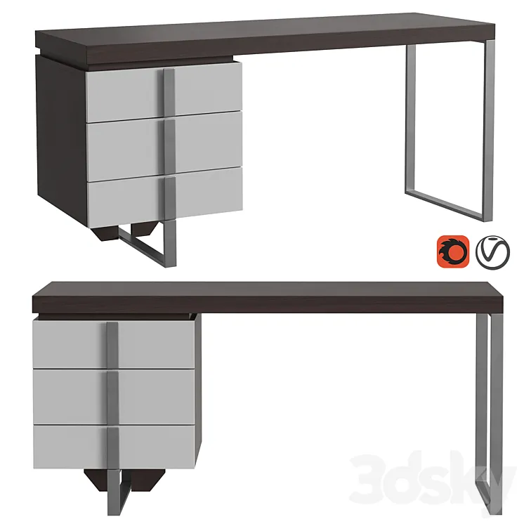 Angel Cerda writing desk CP1706-DK 3DS Max