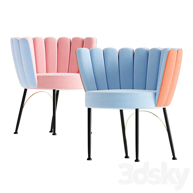 Angel Mid-Century Dining Chair by Ottiu 3DSMax File