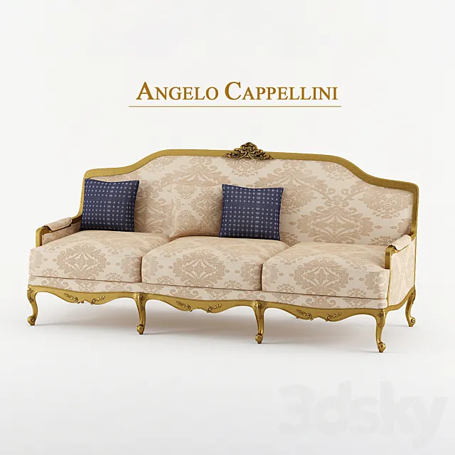 Angelo Cappellini 3-seat sofa 3DSMax File