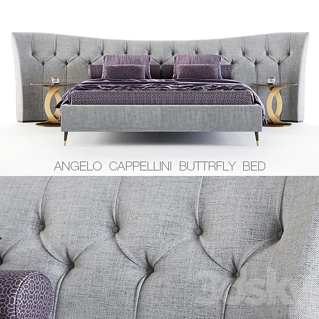 Angelo Cappellini Butterfly bed 3DS Max Model