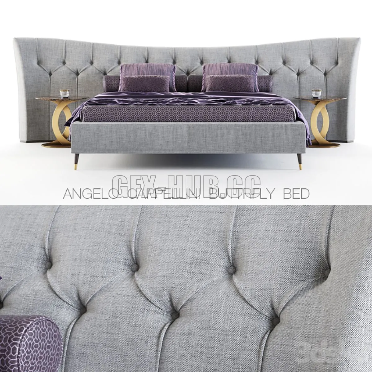 Angelo Cappellini Butterfly bed 3dsMax Model