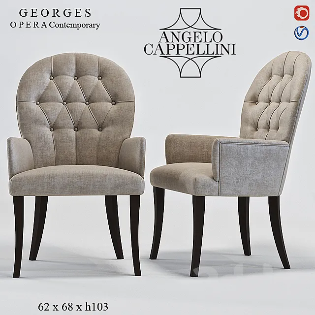 Angelo Cappellini GEORGES Contemporary 3ds Max