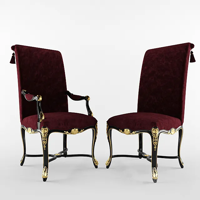 Angelo Cappellini W66 D72 H120 Chair-W55 D64 H 118 3DSMax File