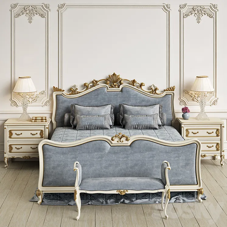 Angelo Cappellini Wagner Bedroom 3DS Max