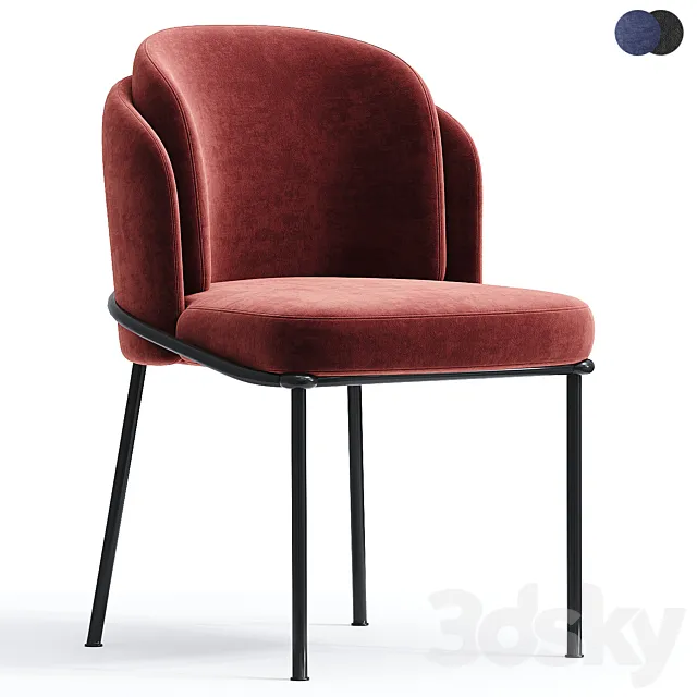 Angelo Dining Chair 3DS Max Model