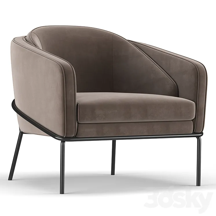 Angelo Lounge Chair 3DS Max