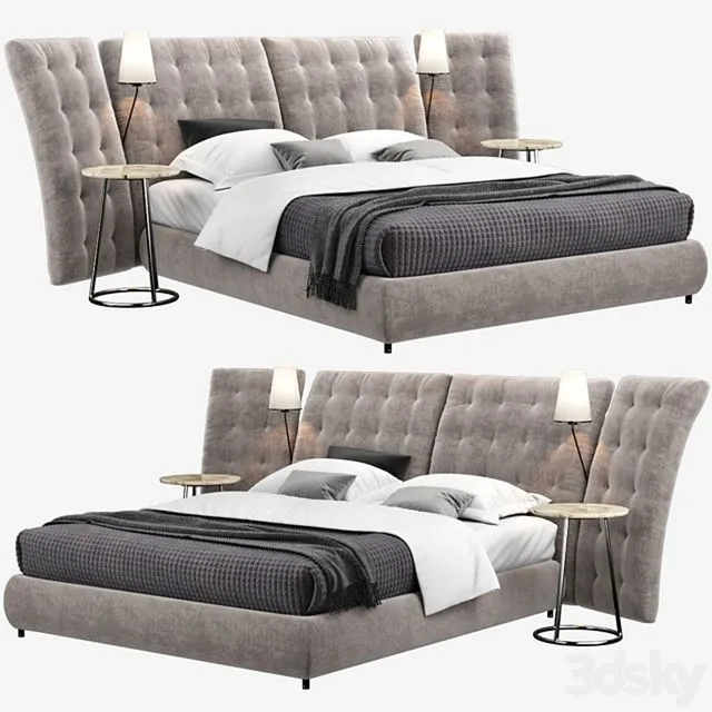 Angle FLOU bed 3dsMax Model