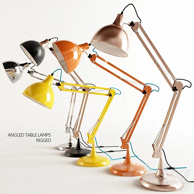 ANGLED TABLE LAMPS 3DSMax File