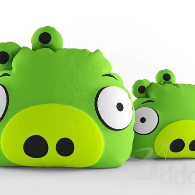 Angry Bird Pillow Green 3DS Max Model