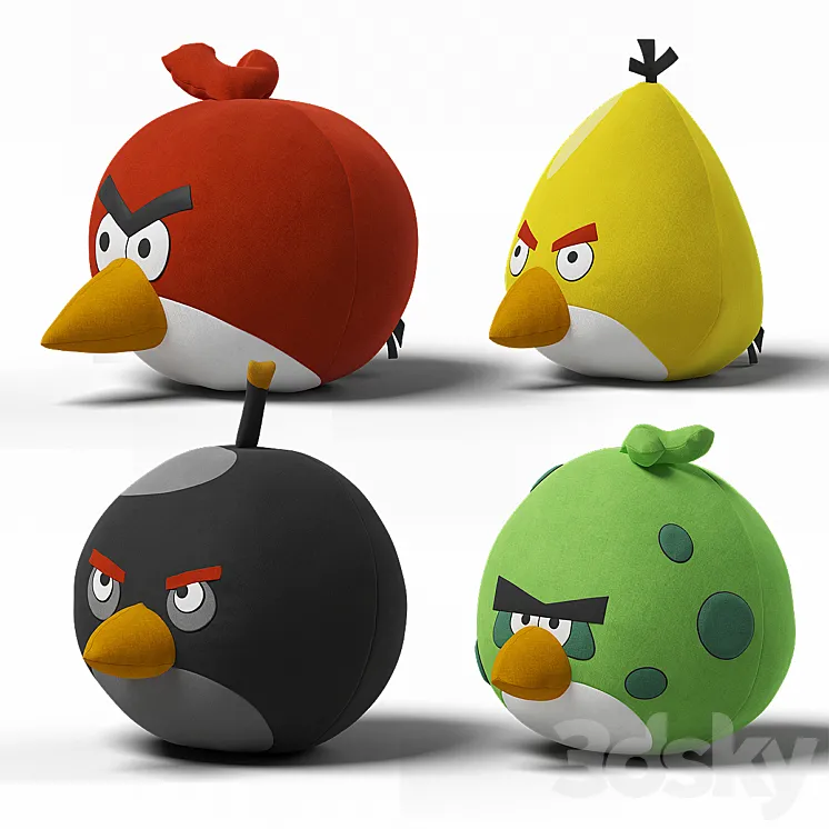 Angry Birds Toys 3DS Max