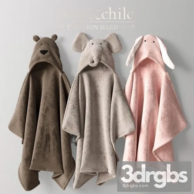 Animal Hooded Towels 3dsmax Download