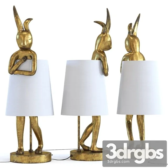 Animal rabbit gold 3dsmax Download