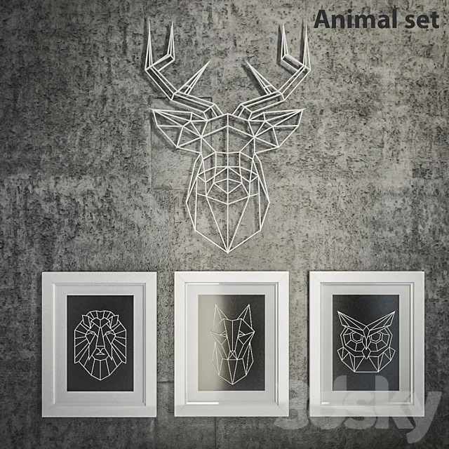 Animal set 3DSMax File
