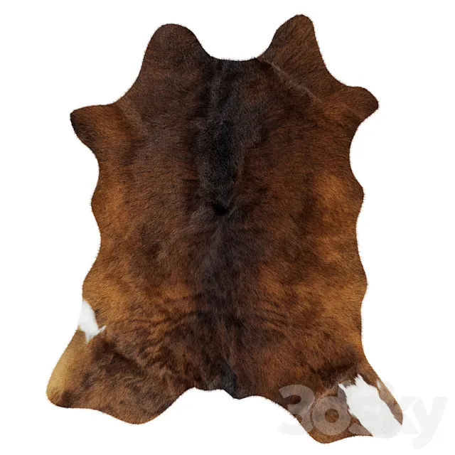 Animal skin rug 14 3ds Max