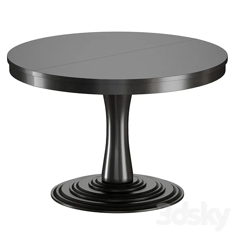 “Aniston Black 45 “”Round Extension Dining Table (Crate and Barrel)” 3DS Max Model