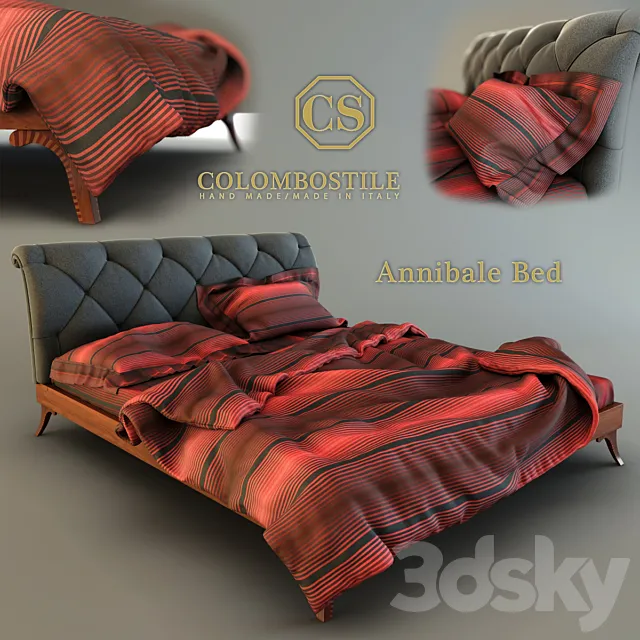 Annibale Bed 3DS Max Model