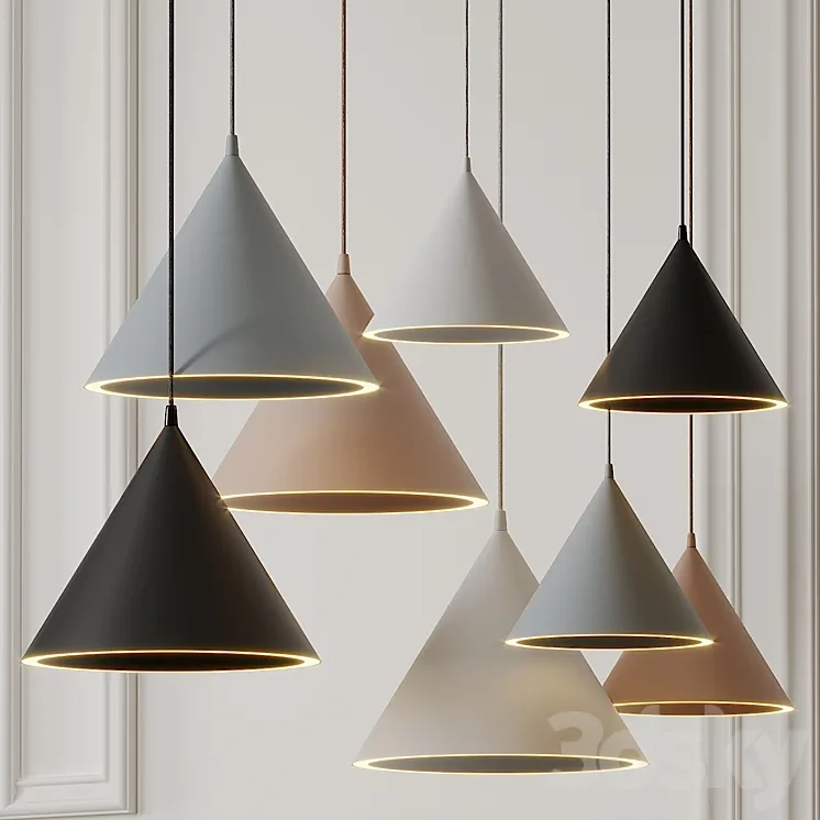 ANNULAR Pendant Lamps by Mintbliss 3DS Max