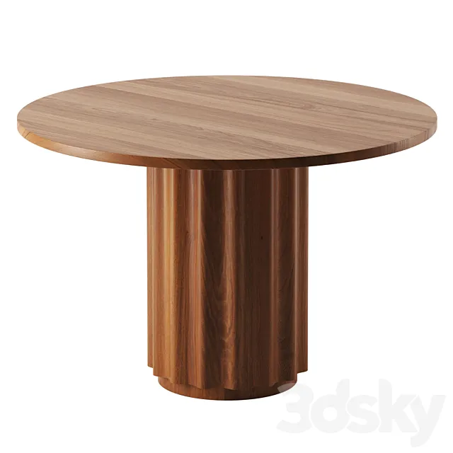 Ansel Drum Dining Table by Urban Outfitters 3DS Max Model