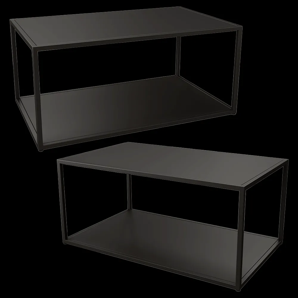 Ansen  – Coffee table Two-level rectangular 3ds Max
